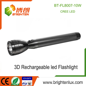 Factory Wholesale 3 * D Ni-cd батарея Heavy Duty Long Distance Range Алюминий 10w CREE xml привело Яркий свет факел Перезаряжаемый